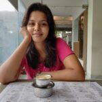 Swathishta Krishnan Instagram - Having a cup of filter coffee with filtered thoughts and double filtered people around is a blessing ❣️ . . . Pc : my asst akka becoming a pro in capturing the real me 😀😀 Jubilee Hills,hyderabaad