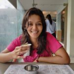 Swathishta Krishnan Instagram – Having a cup of filter coffee with filtered thoughts and double filtered  people around is a blessing ❣️
.
.
.
Pc : my asst akka becoming a pro in capturing the real me 😀😀 Jubilee Hills,hyderabaad