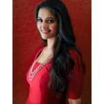 Swathishta Krishnan Instagram - Red❤️ #throwback . . Wearing @sthua_klothing Accessories @new_ideas_fashions Makeup @oasiacharles94 Hair @hairstylebyarty PC @vbstudio_india Edit : @ashwinthclicker & @mikkie_photographhy @fourkingscreations Thank you guys ❤️