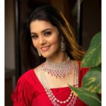 Swathishta Krishnan Instagram - Red❤️ #throwback . . Wearing @sthua_klothing Accessories @new_ideas_fashions Makeup @oasiacharles94 Hair @hairstylebyarty PC @vbstudio_india