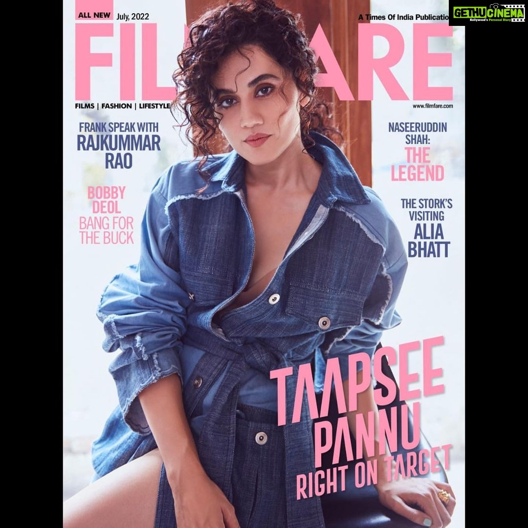 Taapsee Pannu Instagram - 💞 Photographed by: Ajay Kadam (@kadamajay ) Styled by: Lakshmi Lehr (@lakshmilehr ) Hair: Amit Thakur (@amitthakur_hair ) Make-up: Guia Bianchi (@guyguia ) Art Director: Sujitha Pai (@sujithapai ) Interviewed by: Anuradha Choudhary (@anewradha ) Filmfare Editorial: Mayukh Majumdar (@mayuxkh ), Ashwini Pote (@ash_pote ) Media Consultant: Universal Communications (@universal_communications )