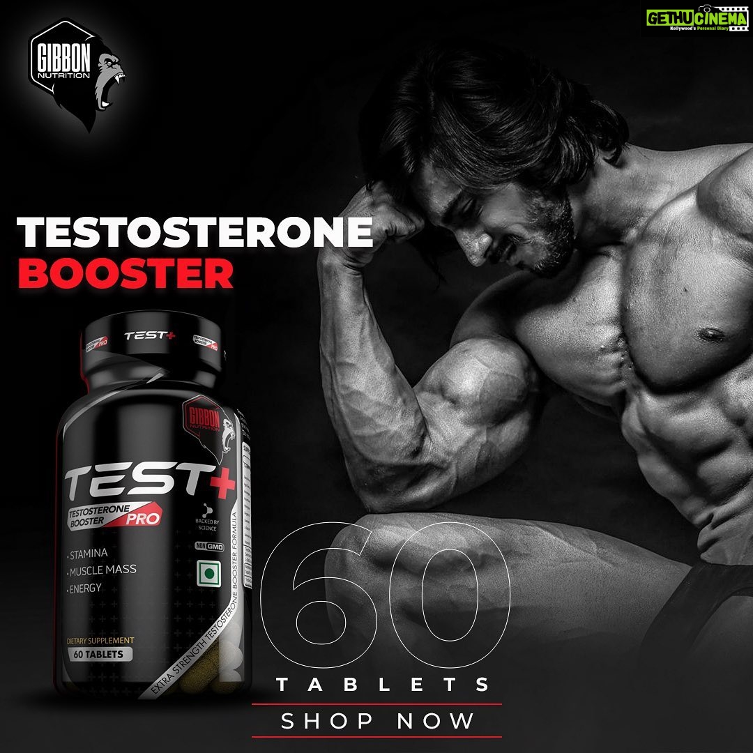 Thakur Anoop Singh Instagram - A good muscle development needs a good testosterone boost! Try the all new Test + booster by @gibbon6_nutrition !! Designed to boost up energy and muscle development plus recovery super fast!