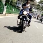 Thakur Anoop Singh Instagram - Shooting in the streets of lucknow with a “Nawaab” swag like : Disclaimer : This was performed under the Supervision of Experts for the Purpose of Shooting! Do not try this!! Ride safe! Ride smart!!! #Control #hindi #Chapter2