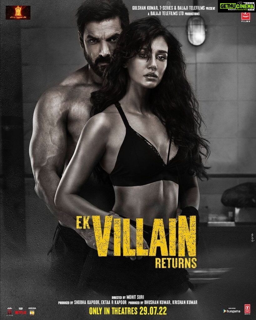 Udita Goswami Instagram - The ‘Villain’ is the new hero! #EkVillainReturns trailer out now! In cinemas this Villaintines Day- 29th July 2022.
