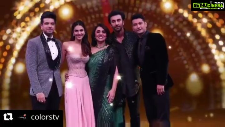 Vaani Kapoor Instagram - #Repost @colorstv @yrf • • • • • • Semi finale ke manch par, humare juniors ne kiya Ranbir Kapoor ka bahut dhamaal ke saath swaagat🙏🏻 Dekhiye #DanceDeewaneJuniors #SemiFinale on Saturday aur #GrandFinale on Sunday, raat 10.30 baje, sirf #Colors par. Anytime on @voot @norafatehi @marzipestonji @neetu54 @kkundrra @_vaanikapoor_ #RanbirKapoor