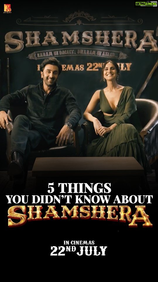 Vaani Kapoor Instagram - 5 things you didn't know about Shamshera..and now you do! Get your tickets here- Link in bio. Releasing in Hindi, Tamil & Telugu. Celebrate #Shamshera with #YRF50 only at a theatre near you on 22nd July. #RanbirKapoor | @duttsanjay | @karanmalhotra21 | @yrf | #Shamshera22ndJuly