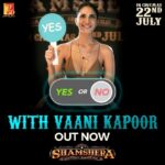 Vaani Kapoor Instagram - A bit of yes. A bit of no. But definitely a LOT of fun on the go! Shamshera releasing in Hindi, Tamil & Telugu. Celebrate #Shamshera with #YRF50 only at a theatre near you on 22nd July. #RanbirKapoor | @duttsanjay | @karanmalhotra21 | @yrf | #Shamshera22ndJuly