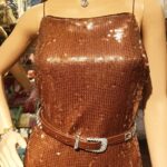 Vanitha Vijayakumar Instagram - Our gorgeous bronze sequin glitter bloom dress will put u in the spotlight with it's sleeveless spaghetti straps with sequins all throughout & knee-length side vent detail✴️ #vanithavijaykumarstyling #outfitoftheday #outfit #outfits #women #womensfashion #girl #girls #style #styling #stylist #fashion #ootd #picoftheday #pictureoftheday #dress #accessories #makeover #onlineshopping #onlineshop #boutique #boutiqueshopping #boutiquefashion Khader Nawaz Khan Road