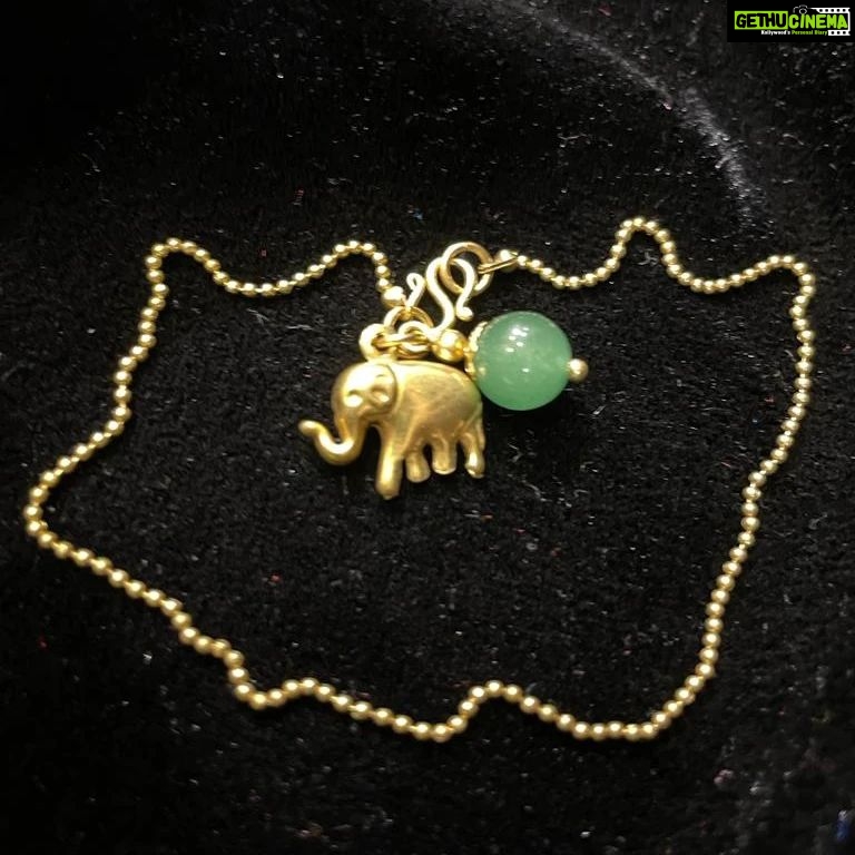 Vanitha Vijayakumar Instagram - The elephant is associated with Buddha and the Indian deity Ganesh and can be used to symbolize power, wisdom, strength, protection of the home, fertility, and general good luck๐ค๐ with jade for prosperity ๐ข Dm for price & details ๐ฉ#vanithavijaykumarstyling #outfitoftheday #outfit #outfits #women #womensfashion #girl #girls #style #goodluck #jewellery #fashion #auspiciousjewellery #picoftheday #pictureoftheday #fengushui #accessories #chinese #symbols #chinesesymbols #makeover #onlineshopping #onlineshop Khader Nawaz Khan Road