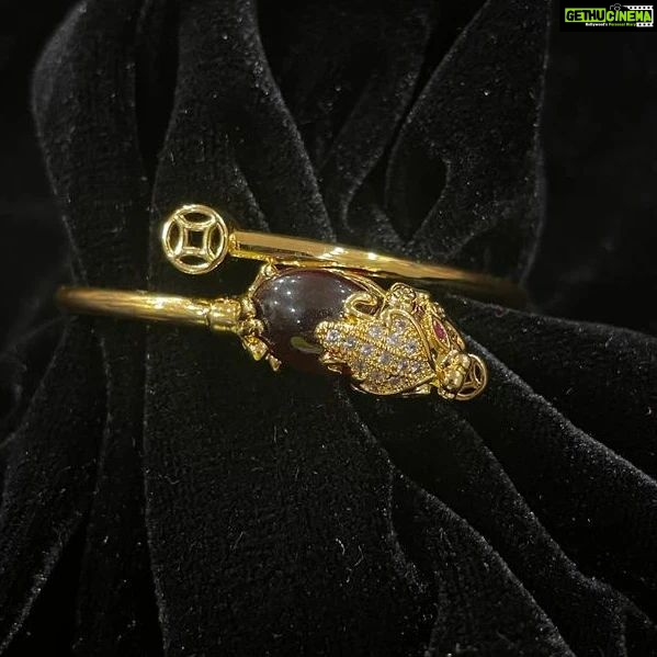 Vanitha Vijayakumar Instagram - In the Chinese culture, the dragon bracelets represents good luck, strength, health and also the male element Yang. The dragon is unique and creates power and fortune🐍🔮 Dm for price & details 📩#vanithavijaykumarstyling #outfitoftheday #outfit #outfits #women #womensfashion #girl #girls #style #goodluck #jewellery #fashion #auspiciousjewellery #picoftheday #pictureoftheday #fengushui #accessories #chinese #symbols #chinesesymbols #makeover #onlineshopping #onlineshop #chinesezodiac Khader Nawaz Khan Road