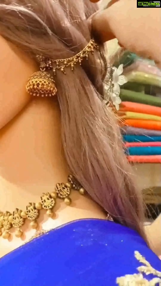 Vanitha Vijayakumar Instagram - Half saree lehangas are a best way of saying yes to half saree as well as a lehanga when u want the best of both worlds!!! The lehanga half saree design is such that it's hassel-free yet gorgeous to look at, making it one of the best outfits a bride can wear on her special day💛💙 Dm us for price & details📩 #vanithavijaykumarstyling #entrepreneur #women #fashion #girls #business #chennai #ootdfashion #accessories #trending #life #party #girl #makeover #shopping #onlineshopping #onlineshop #style #outfits #outfit #store #makeover #reelsinstagram #reelitfeelit #reelsvideo #reels #reelkarofeelkaro #reelsindia #instagramhub Khader Nawaz Khan Road