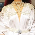 Vanitha Vijayakumar Instagram - ⚪ This pearle grandeur cape neck piece accessory will compliment your wedding dress👰‍♀️ ⚪ This kind of unique necklace for the shoulders can fit any sleeveless wedding dress. ⚪ Vintage inspired shoulder necklace is completely comfortable, functional & wearable. ⚪ A lovely addition to any wedding gown. ⚪ This pearl cape will make u feel like a queen in appearance it's all u need to make the ultimate statement. Dm for price & details 📩 #vanithavijaykumarstyling #outfitoftheday #outfit #outfits #women #womensfashion #girl #girls #style #styling #stylist #fashion #ootd #picoftheday #pictureoftheday #dress #accessories #makeover #onlineshopping #onlineshop #boutique #boutiqueshopping #boutiquefashion Khader Nawaz Khan Road