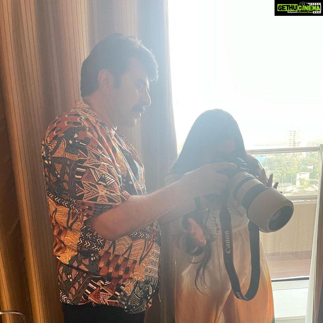 Veena Nandhakumar - 140.9K Likes - Such a privilege to get clicked by the legend Mammooka.🙏🏻
Treasured ❤️
Swipe to see the capture 📸 @mammootty
#bheeshmaparvam