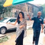 Vidisha Instagram - A rainy day on set !!❤️ . . @officialjoshapp . . . #rains #beautifulweather #mumbairains #bgph #anitabhabhi #love #