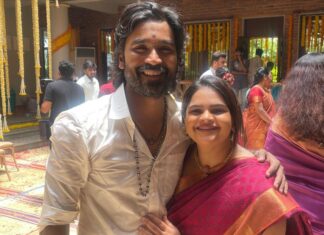 Vidyulekha Raman Instagram - Yela Saapadu with family like friends 🥰♥️ #dhanush #selvaraghavan #sneha #prasanna #70thbirthday #bheemarathashanthi #kollywood #tamilcinema #tamil