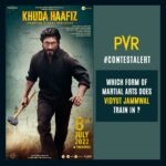 Vidyut Jammwal Instagram – Contest alert! 

Attention, movie fans! Here’s a chance to win free movie tickets for Khuda Haafiz Chapter 2 by answering a simple question correctly!

Steps:
1: Answer the question correctly 
2: Tag your friends
3: Tag #PVRKHContest and follow us.

Khuda Haafiz will release at a PVR near you on July 8. Book your tickets now: Link In Bio 
 
#Vidyut #Vidyutjamwal #ContestAlert #PVRContest #NewContestAlert #VidyutJamwalFans #KhudHaafizChapter2 #KhudaHaafiz #NewMovie #Participate #Contest #ContestAlertAtPVR #VidyutJamwalContest #PVR