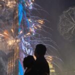 Vignesh Shivan Instagram - Happy New year 😇😍❤️🥳🥳🥳 2022 ! #ShortestVacay ever ! Thank you @armanihoteldxb @burjkhalifa staff & friends for the heartwarming hospitality 😇😍😍🥳🥳 And the nice photos 😇😍🥳 Burj Khalifa