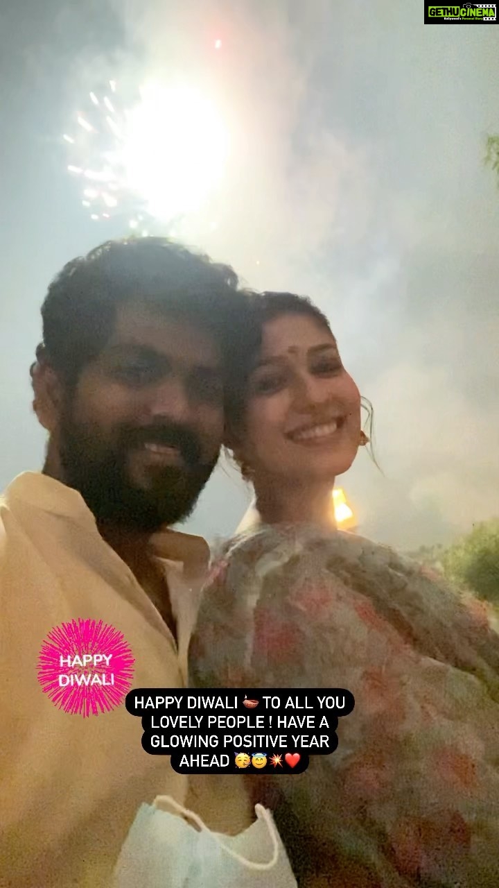Vignesh Shivan Instagram - Happy Diwali to all you lovely people around the globe 😇😇🥳🥳❤️❤️❤️ Happiness is a practice! Please practice it everyday 😇🥳❤️☺️ Yes there are always reasons to feel low or sad about … they keep coming & going … hardships & challenges are a part of life ! All of them should be blasted like crackers and the light that occurs post that is all that we wanna see ..: ! The only route to reach there is … consistency & perseverance towards ours goals no matter what! Amidst all this race … don’t forget to be happy ! these festivals give us the reminders that there’s so much in life to celebrate and enjoy! Take a little time away from the routine and try to see the good things u have in life and feel happy about it ! Stay blessed :) have a wonderful , happy & a positive Diwali 🪔!