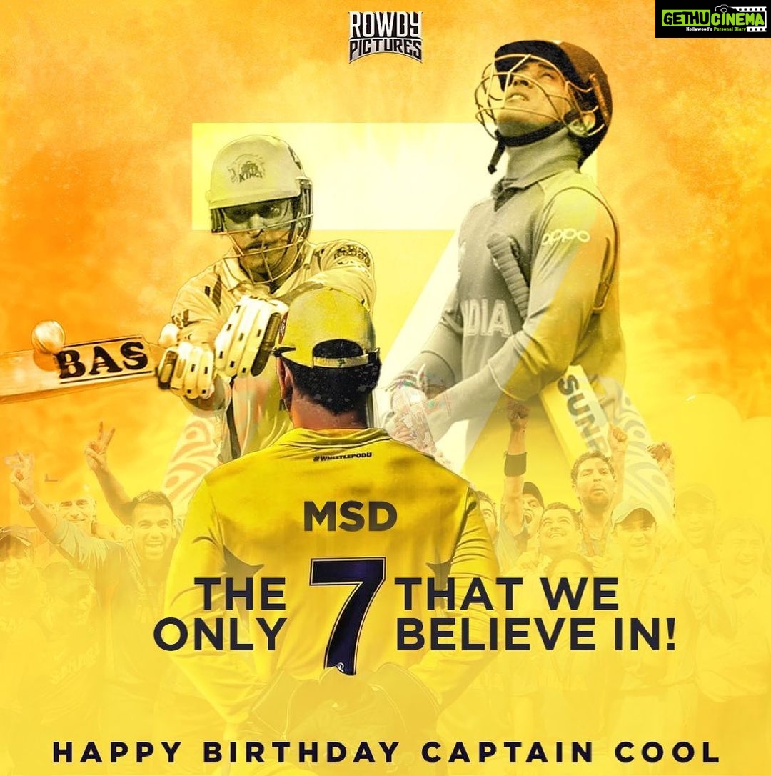 Vignesh Shivan Instagram - Happy birthday Leader , captain , forever role model , inspiring idol , legend @mahi7781 - the greatest sportsman I’ve ever seen 😇😇😇🙏🏻🙏🏻 Love you to the moon 🌙 & back MSD 😇😇❤️❤️🥰🥰🤗🤗🤗🤗🤗🤗🤗🤗🤗🤗🤗🤗🤗🤗 #hbddhoni #happybirthday #dhoni #dhonibirthday Chennai, India
