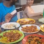 Vignesh Shivan Instagram – Time to eat well 💝❤️ 😉😉Happiness is feeding her with the best of local food 🥘! From a Favourite sea food restaurant ☺️ the only places we enjoy eating are these nice houses with such tasty food and awesome people 😍🥰❤️ 

#Moonrakers #mahabalipuram