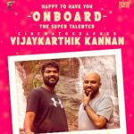 Vignesh Shivan Instagram - Happy & excited to work with you @vijaykartikkannan 🥳🥳😇😇🧿🧿🧿 Waiting to see the magic you create 😇😇😇🧿🧿🧿🧿 Happy to have you on board brother :)))