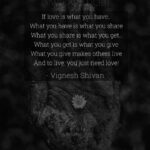Vignesh Shivan Instagram - 💓❤️💟☯️ ... and to live .. u jus need love 💕 #wikkipoems 😉