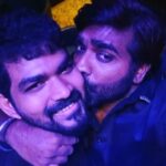 Vignesh Shivan Instagram - Always in love with my Herooooo #makkalselvan @actorvijaysethupathi :)) sweetest , sensible , quirky , handsome , talented , honest & humble human ... can’t wait to start #kaathuvaakularendukaadhal #KRK wit you my #Herovaeeeee !! #genuine #nicehearted #alwayssupportive