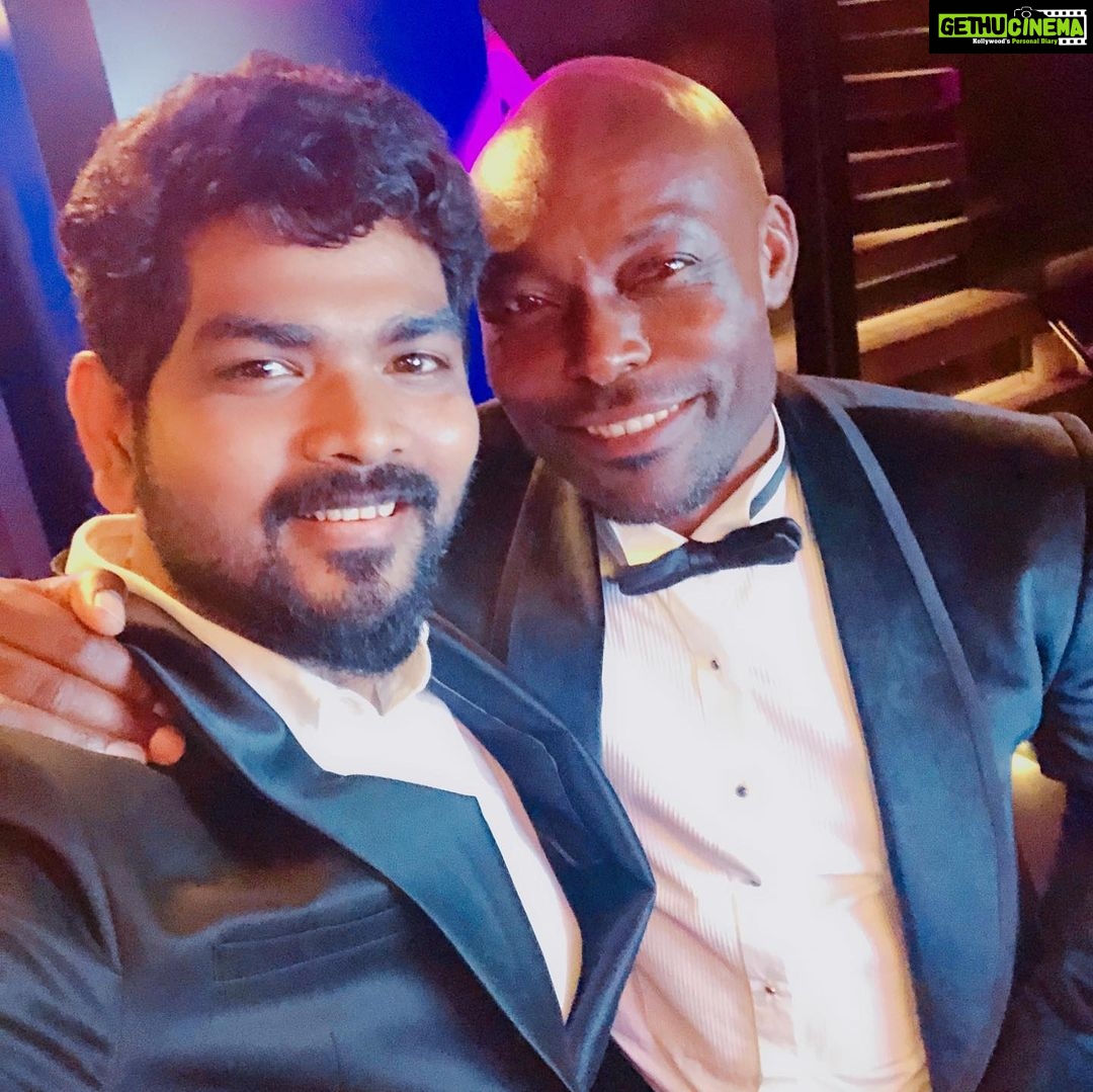 Vignesh Shivan Instagram - With the super talented Actor @jimmyjeanlouis !!! You are a very good & kind human being! Cheers ๐ฅณ๐ฅณ๐ฅณ see you in India ๐ฎ๐ณ soon ๐๐๐๐๐ #cannesfilmfestival #cannes2019 #cannes #instacannes @festivaldecannes @atlanticyachtandship #yachtparty Cannes, French Riviera, France