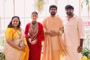 Vignesh Shivan Instagram - With the ever charming @actorsuriya sir and the always beautiful Jyotika mam ☺️❤️😇😇😇 

My Hero @actorvijaysethupathi ,  akka Jesse with the lovely kids 🥰❤️😇 

Making our day too special 😇❤️💐💐💐 

#wikkinayan one month anniversary ☺️🥰❤️💐😇😊

Photography by @storiesbyjosephradhik
Filmed by @theweddingfilmer
Makeup by @puneetbsaini
Hair styling by @amitthakur_hair
Designed by @jade_bymk  @monicashah1207 
Styled by @shaleenanathani 
@altair_decor decor by @altair_decor 
Wedding Planners - @shaadisquad
