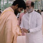 Vignesh Shivan Instagram – With the loving #Thalaivar Rajnikanth sir :) blessing our wedding with his esteemed presence with sooo much of positivity and good will 😇😇😍😍🥰🥰 

Happy to share some great moments on the one ☝️ month anniversary of our special day ☺️☺️😍😍😍 

#dreamymoments #wikkinayanwedding 
😍
.
.
.
.
.
.

Photography by @storiesbyjosephradhik
Filmed by @theweddingfilmer
Makeup by @puneetbsaini
Hair styling by @amitthakur_hair
Designed by @jade_bymk  @monicashah1207 
Styled by @shaleenanathani 
@altair_decor decor by @altair_decor 
Wedding Planners – @shaadisquad