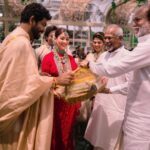 Vignesh Shivan Instagram - With the loving #Thalaivar Rajnikanth sir :) blessing our wedding with his esteemed presence with sooo much of positivity and good will 😇😇😍😍🥰🥰 Happy to share some great moments on the one ☝️ month anniversary of our special day ☺️☺️😍😍😍 #dreamymoments #wikkinayanwedding 😍 . . . . . . Photography by @storiesbyjosephradhik Filmed by @theweddingfilmer Makeup by @puneetbsaini Hair styling by @amitthakur_hair Designed by @jade_bymk  @monicashah1207 Styled by @shaleenanathani @altair_decor decor by @altair_decor Wedding Planners - @shaadisquad