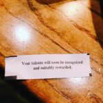 Vignesh Shivan Instagram - That’s what my #fortunecookie said to me today 😇😇😇🌟🌟🌟🌟 #positivevibes #goodvibesonly #vegas #writing