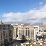Vignesh Shivan Instagram - God shows up in colourful ways 😇 #moment of the day 🌈 #Rainbow #NoFilter #nature #lasvegas #timeslikethis 🌈🎉🥳