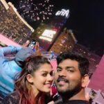 Vignesh Shivan Instagram - #HappyNewYear to all the loved ones around 🥳🥳😇😇😇😇 happy #2019 - let it be amazing , happy , blessed & peaceful for all of us !! Wishes from Nayan & Wikki 😇🥳😍 #NewYear #Countdown #lasvegas #moments #happy2019