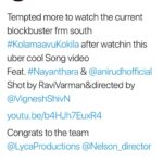 Vignesh Shivan Instagram - Hearing it from the #Kingmaker of #IndianCinema #bollywood @karanjohar sir !! #FanBoyMoment ThankYou 😇😇🙏🏻 @anirudhofficial @nelsondilipkumar @lyca_productions #Nayanthara @r_varman_ @art2color