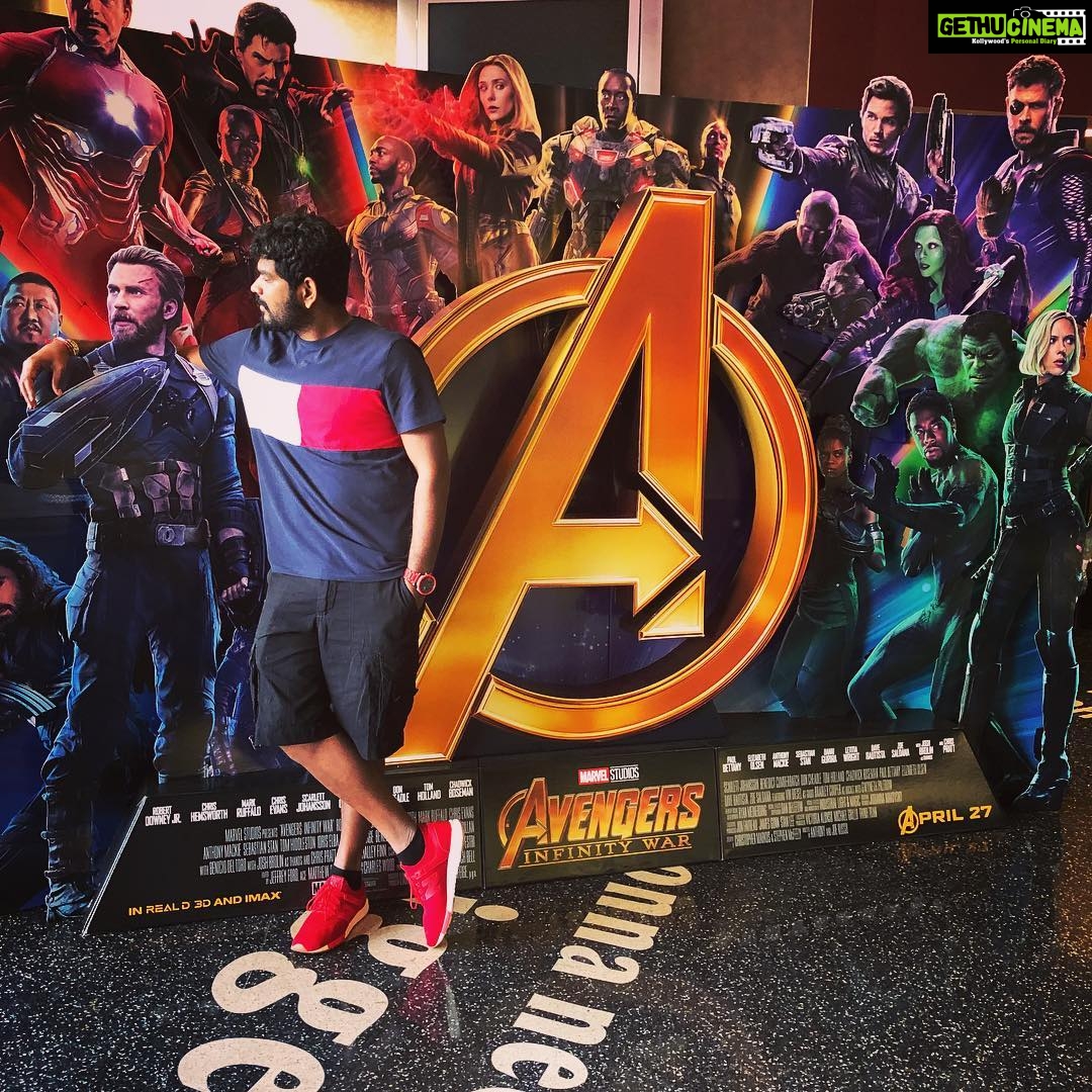 Vignesh Shivan Instagram - #Avengers #FDFS πΆπ₯π₯ππππ€©π€© Westfield Century City