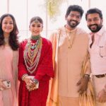 Vignesh Shivan Instagram - With the ever charming @actorsuriya sir and the always beautiful Jyotika mam ☺️❤️😇😇😇 My Hero @actorvijaysethupathi , akka Jesse with the lovely kids 🥰❤️😇 Making our day too special 😇❤️💐💐💐 #wikkinayan one month anniversary ☺️🥰❤️💐😇😊 Photography by @storiesbyjosephradhik Filmed by @theweddingfilmer Makeup by @puneetbsaini Hair styling by @amitthakur_hair Designed by @jade_bymk  @monicashah1207 Styled by @shaleenanathani @altair_decor decor by @altair_decor Wedding Planners - @shaadisquad Taj Lands End, Mumbai