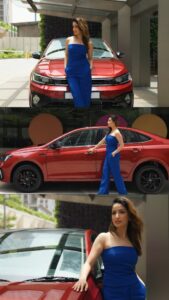 Yami Gautam Instagram - Sunday vibes and a sedan that stole my heart.​

#VolkswagenVirtus #HelloGoosebumps