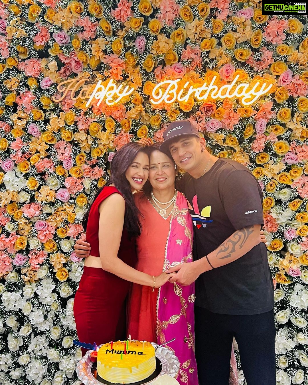 Yuvika Chaudhary Instagram - Happy birthday MAa. U r my everything 🧿❤️ @lavenderskies.inc.