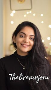 Ahana Kumar Instagram - Thaliraninjoru Kilimarathile Kanimalare Vaa …. ♥️🫶🏻 Music Programmed by @vinesh.pianist …. absolutely admire your talent 🎹 🤍💫 Music Mixed by @gokul_pl ✨ #Thaliraninjoru #Minnaram ♥️