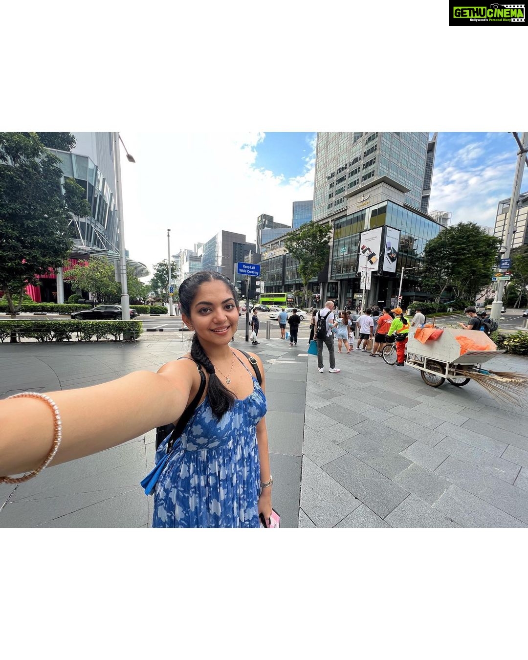 Ahana Kumar Instagram - French Braid , Fish Braid and a Fluttery Dress was what made me toooooo happy yesterday amongst many other things 🦋🥰 Orchard Road, Singapore