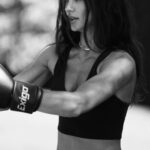 Amy Jackson Instagram - My medicine. Had the privilege of training with @chriswharton1 at his new retreat & I’ve never felt stronger in my whole life. For me, the superficial effects of what exercise does for my body doesn’t even come close to the benefits it has on my mind and soul and funnily enough, that’s exactly what Chris covers on his recent @ted talk - #HappyParadox We boxed, played tennis, ran, practiced yoga, HIIT, mobility, Muay Thai, weights… a whole concoction of The Cure 💪🏼 Training @palmrock_retreats in @aloyoga ofc. Massive 🫶🏼 Sam who annihilated me in the gym 3x a day and @bambifitt for making some sweaty action shots look good!!! Sotogrande