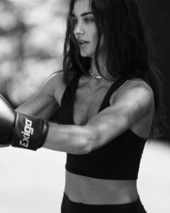 Amy Jackson Instagram - My medicine. Had the privilege of training with @chriswharton1 at his new retreat & I’ve never felt stronger in my whole life. For me, the superficial effects of what exercise does for my body doesn’t even come close to the benefits it has on my mind and soul and funnily enough, that’s exactly what Chris covers on his recent @ted talk - #HappyParadox We boxed, played tennis, ran, practiced yoga, HIIT, mobility, Muay Thai, weights… a whole concoction of The Cure 💪🏼 Training @palmrock_retreats in @aloyoga ofc. Massive 🫶🏼 Sam who annihilated me in the gym 3x a day and @bambifitt for making some sweaty action shots look good!!! Sotogrande