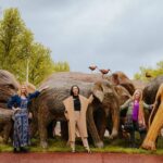 Amy Jackson Instagram - Happy World Elephant Day! ❤️🐘🌍 Happy memories with @ElephantFamily and the #CoExistence campaign that took London by storm this time last year. The stunning herd were modelled on a real-life wild elephant that roams the Nilgiri Hills in Southern India - a special place where humans and elephants are sharing space. The legacy of London lives on: - skilled indigenous communities continue to make the elephant sculptures and live alongside the wild counterparts. They know each of the wild elephants by name and understand their behaviour. They know what crops to plant; where to walk and are deeply connected to nature. CoExistence is a living, breathing @coexistence.story🌱 Buckingham Palace, London