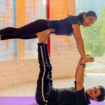 Ananya Nagalla Instagram - She fell in love with yoga then she fell in love with herself ❤️ With my talented trainers @pundir5761 @yog_gaurav_negi #yoga #ananyanagalla