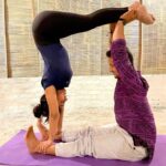 Ananya Nagalla Instagram – She fell in love with yoga then she fell in love with herself ❤️
 With my talented trainers @pundir5761 
@yog_gaurav_negi 

#yoga #ananyanagalla