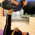 Ananya Nagalla Instagram – She fell in love with yoga then she fell in love with herself ❤️
 With my talented trainers @pundir5761 
@yog_gaurav_negi 

#yoga #ananyanagalla