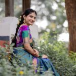 Ananya Nagalla Instagram - Smile, it confuses people 🤷‍♀️ #ananyanagalla #traditional 📸 : @landscapephotography19 👗: @wholesale_uppada_pattu_sarees_ Location : @vintage_vanam