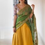 Ananya Nagalla Instagram - Releasing tomorrow finally😀❤️ Photography : @saicharanthejareddyphotography🥰 #excited #vakeelsaabonapril9th #powerstarpawankalyan #halfsaree #ananyanagalla
