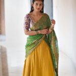 Ananya Nagalla Instagram - Releasing tomorrow finally😀❤️ Photography : @saicharanthejareddyphotography🥰 #excited #vakeelsaabonapril9th #powerstarpawankalyan #halfsaree #ananyanagalla